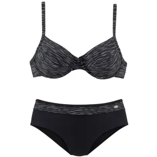 KangaROOS Bügel-Bikini Damen schwarz-bedruckt Gr.36 Cup E