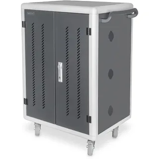Digitus Mobiler Ladeschrank für Notebooks / Tablets bis 15,6 Zoll, Datensynchronisation, UV-C