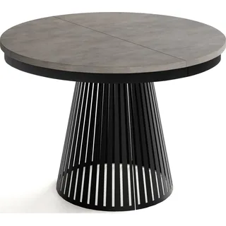 WFL GROUP Naro Ø 120 cm Beton-Optik Dunkelgrau