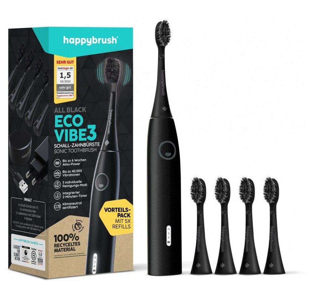 Bild von Eco VIBE 3 Starterkit - Elektrische Zahnbürste - schwarz