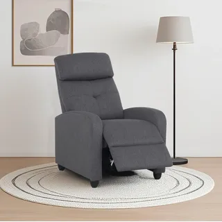 Home Affaire Relaxsessel VESOUL Webstoff 68,5 x 105-135 x 86 cm Grau mit Schlaffunktion