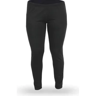 Thermounterhose Damen, Warm & Atmungsaktiv Lang Skiunterwäsche Thermo Unterwäsche, weiches Innenfutter Microfleece, Funktionsunterwäsche - Schwarz