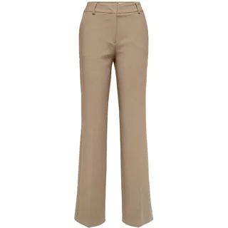 Selected Stoffhose mit Haken- und Reißverschluss Modell 'RITA', Camel Melange, 36