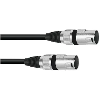 Omnitronic XLR Adapterkabel 1x XLR-Stecker 3 polig - 1x XLR-Stecker 3 polig 0,20m (3022075A)