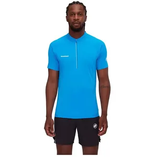 Mammut Aenergy Fl Zip Kurzarm-t-shirt - glacier blue - 2XL