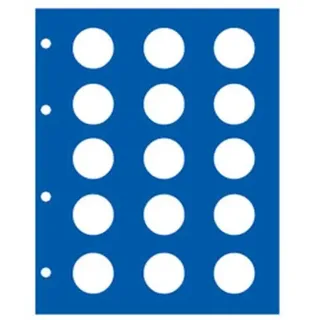 SAFE 7854 TOPset Ergänzungsblatt für 15 x 2 Euro-Münzen | Inklusive blauem Zwischenblatt