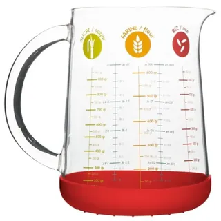 Pebbly MESSBECHER MIT SILIKONBODEN 1L