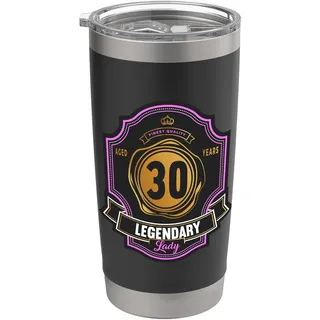 30. Geburtstag 30 Jahre aged 30 Years Whisky Whiskey Doppelwandiger Edelstahl-Thermobecher