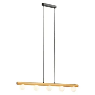 RED - DESIGN RENDL RENDL NOCTIS Pendelleuchte Holz/Opalglas 230V G9 5x7W R14460