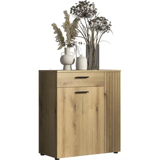 Home Affaire Amrum 80 x 89 x 36 cm 2 Türen & 1 Schublade / Braun