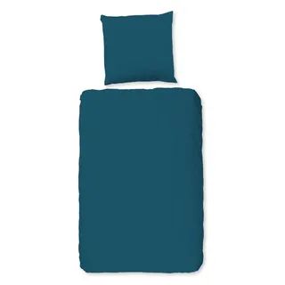 Duvet cover Pure 155x220 + 1* 80x80 cm - plain - Petrol