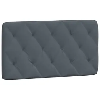 vidaXL Kopfteil-Kissen Dunkelgrau 100 cm Samt - Grau