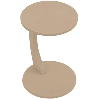 [en.casa] Beistelltisch Holeby , Cappuccino , Holzwerkstoff , Rund , 38x56x38 cm , Wohnzimmer, Wohnzimmertische, Beistelltische