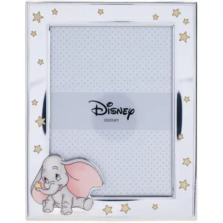 VALENTI & CO. Disney Baby - Dumbo Bilderrahmen Silber für Kinder, Geschenkidee Taufe, Geburt oder Geburtstag (13x18 cm)