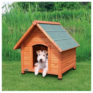 Trixie natura Hundehütte Cottage mit Satteldach M-L 83x101x87cm natur