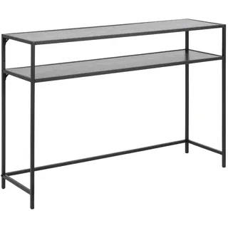 ebuy24 Konsolentisch, Sea, Schwarz, Spanplatte melamin, 120 x 35 x 79 cm , Metall , 120x79x35 cm , Wohnzimmer, Wohnzimmertische, Konsolentische