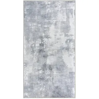 Lindorug Flachwebeteppich , Grau, Ecru , Textil , Steinoptik , rechteckig , 80x150 cm , Oeko-Tex® Standard 100 , für Fußbodenheizung geeignet, rutschfest, in verschiedenen Größen erhältlich, wasserabweisend, schmutzabweisend, für Hausstauballergiker geeignet, feuchtraumgeeignet, waschbar, pflegeleicht, strapazierfähig, rutschfeste Unterfläche, vegan , Teppiche und Böden, Teppiche, Webteppiche