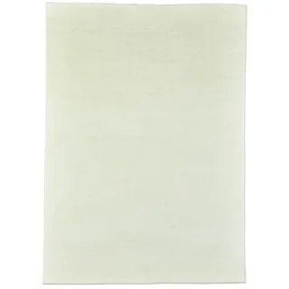 Wollteppich THEKO "Nakarta 1" Gr. 7, weiß, B:250cm H:12mm L:350cm, Schurwolle, Teppiche, Wollteppich, reine Wolle, Uni-Farben, handgeknüpft