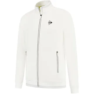 Dunlop Club HERREN TENNIS STRICKJACKE, Weiß, XS
