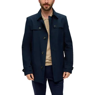 s.Oliver BLACK LABEL Herren 2148938 Trenchcoat, blau 5978, 54