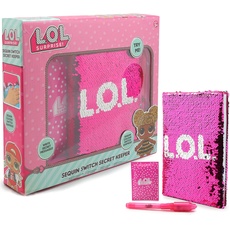 L.O.L. Surprise! - Bewegen Sie die Maus über das Bild, um es zu vergrößern, geheimes Tagebuch für Mädchen, Notizbuch, Rosa 1 LR44