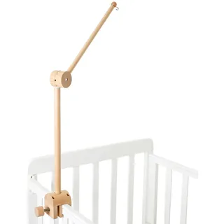 Promise Babe Baby Mobile Halterung Holz Babybett,Wickeltisch 360 Grad Drehbar Höhe Einstellbar Baby Mobile Halterung Baby Mobile Halter Gestell Stange Für Aufhängung Spieluhr Windspiel Bettglocke