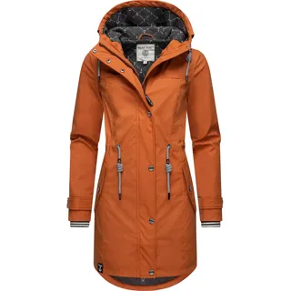 Peak Time Regenmantel Regenjacke L60042«, stylisch taillierter Regenmantel für Damen, braun