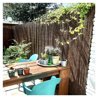 Weidenmatte TANA (HxB) 150 x 300 cm - Rollzaun, Weidenzaun, Sichtschutz für Garten, Terrasse und Balkon