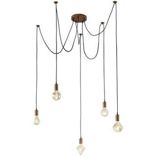 Trio Lighting Trio 310100562 5-flg. 150 cm kupferfarbig antik