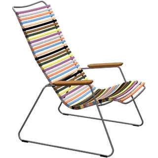 HOUE CLICK Relaxsessel Lounge Chair Bambusarmlehnen Stahlgestell