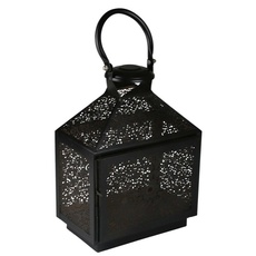 Bild Kerzenlaterne »Weihnachtsdeko«, (1 St.), aus Metall, handgefertigt schwarz