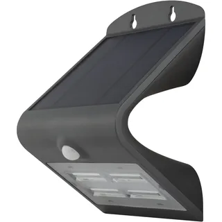 REV BUTTERFLY Außenleuchte mit Bewegungsmelder, Solar Panel, anthrazit | LED Strahler mit IP54 Spritzwasserschutz I 3,2W