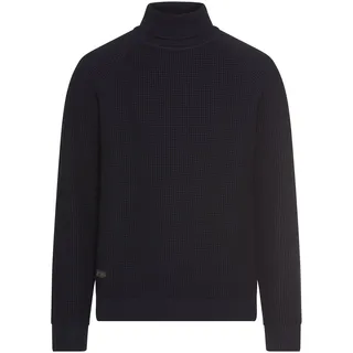 camel active Strickpullover mit Logo Stickerei, schwarz navy