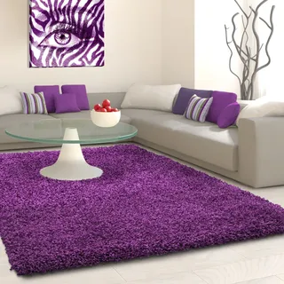 Life Shaggy 1500 Hochflorteppich 80 x 150 cm lila