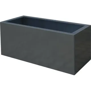 Pflanzkübel Palatino Lotte Metall beschichtet 120 x 40 x 50 cm anthrazit