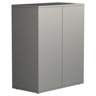 VCM Kommode »Holz Kommode Sideboard Anrichte Dalosa 2 Drehtüren«, grau