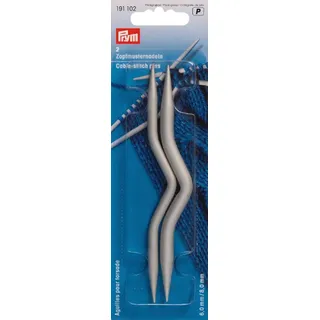 Prym Stricknadelset 6 mm + 8 mm Grau 2 St.
