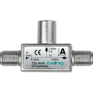 axing/skt Axing TZU 40-04 Ethernet Over Coax EoC Einschleusweiche 15dB für Kabelnetze mit Rückkanalfilter Metall