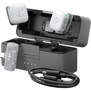 DJI Mic Mini 2 (2 TX + 1 Mobile RX + Charging Case)", schwarz, grau,