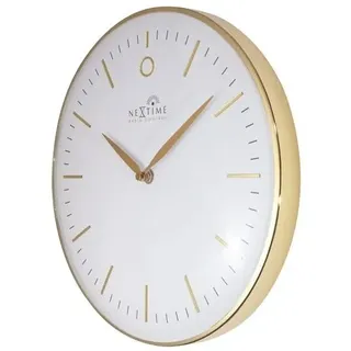 Nextime Wanduhr Small Glamour Ø 30 cm weiß