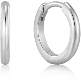 ANIA HAIE Damen Creolen EDIT EAR Ohrringe aus 925 Sterling Silber, Größe: 12 mm, inkl. Geschenkverpackung