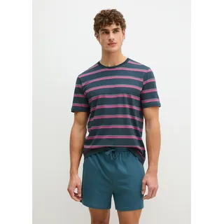 Marc O'Polo Pyjamaoberteil Mix N Match Blau XL