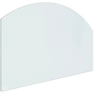 vidaXL Kaminofen Glasplatte Kaminplatte Kaminglas Ofenglas Bodenplatte Funkenschutzplatte Glasbodenplatte Kaminbodenplatte 80x50cm