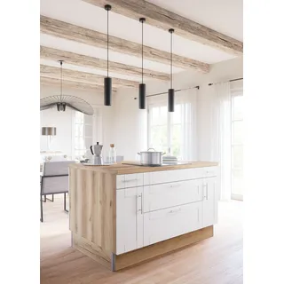 kochstation Kochfeldumbauschrank Pantryküche KS-Ahus 150 x 95 x 90,8 cm Weiß