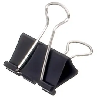 Maul Foldback Klemmer mauly® schwarze Metallklammern 12er Pack 32 mm