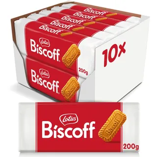 Lotus Biscoff Karamellisierte Kekse | Vegan | 10 x 200g (2 kg) | Nur Natürliche Inhaltsstoffe | Ohne Farbstoffe oder Zugesetzte Aromen