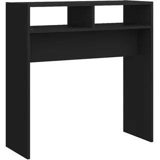 vidaXL Konsolentisch Schwarz 78x30x80 cm Holzwerkstoff