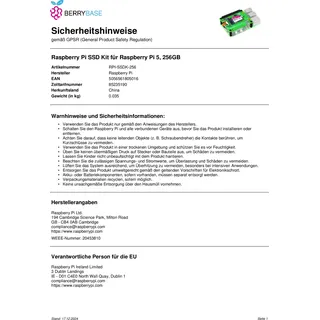 Raspberry Pi SSD Kit 256GB
