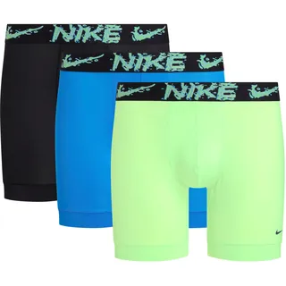 NIKE Underwear Boxer, (Packung, 3 St.), mit kontrastfarbenem Markenlabel, blau