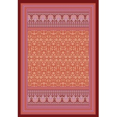 Bild MIRA Plaid aus 100% Baumwolle in der Farbe Rot R1, Maße: 135x190 cm - 9326024